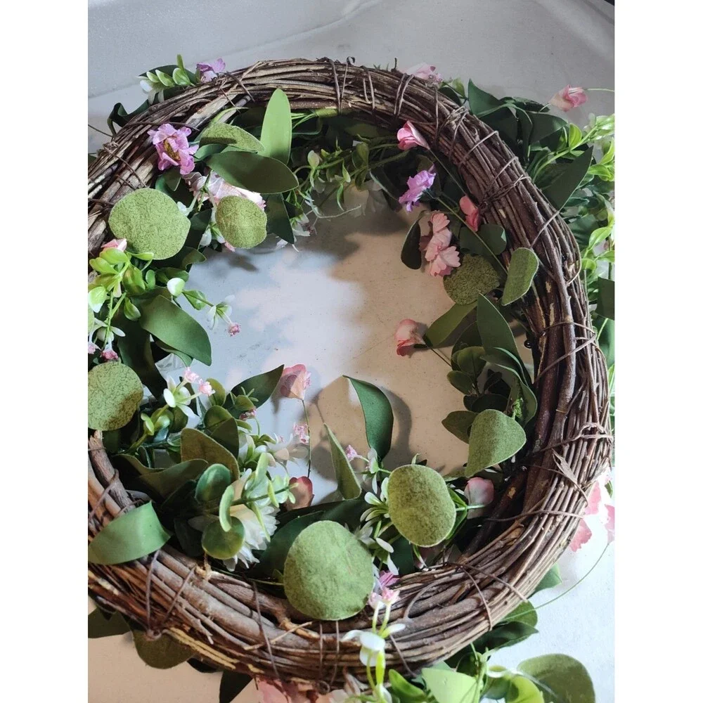 Decorative Wreath For Spring Approximately 16 In 1190
